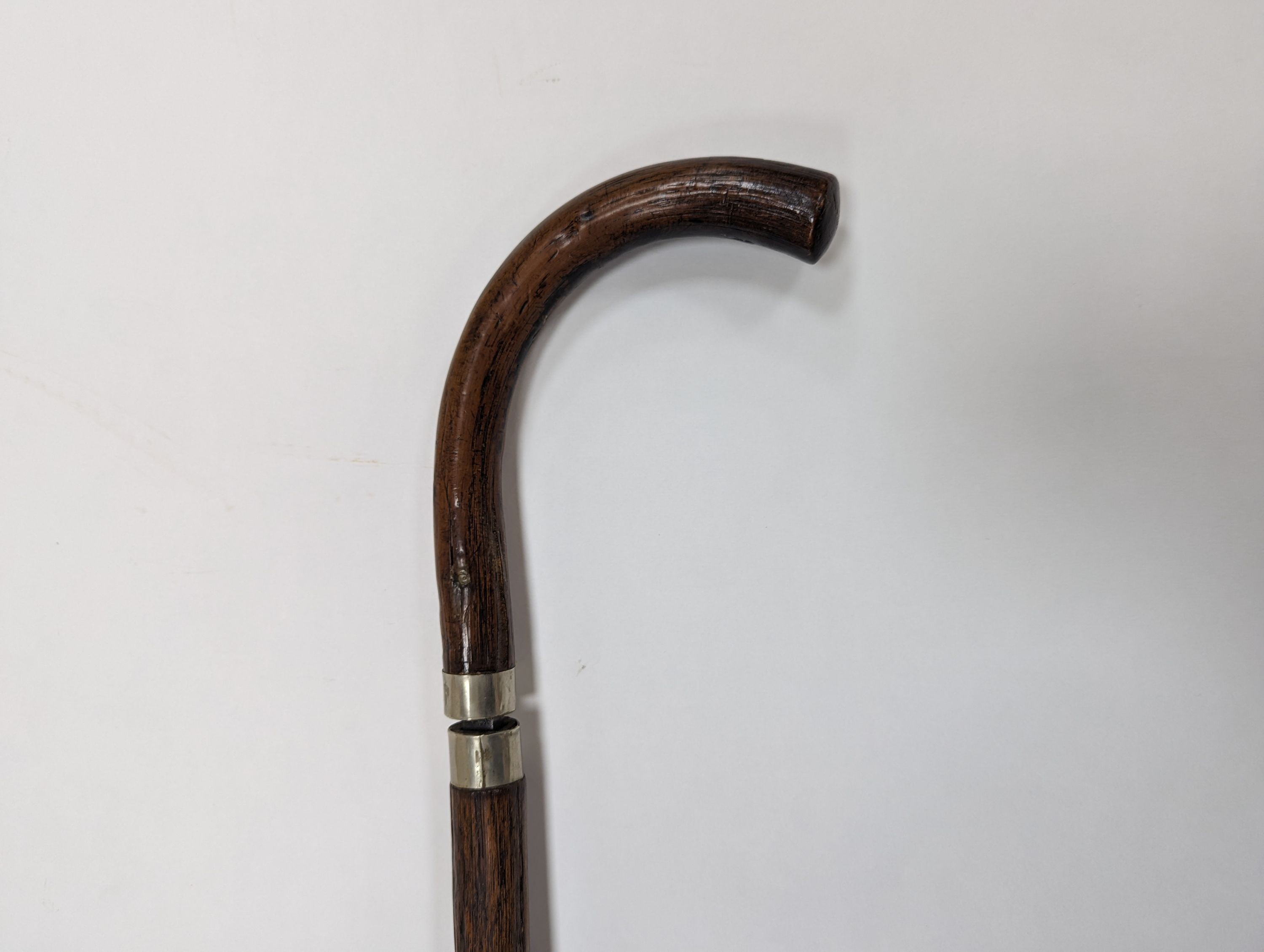 A 19th century sword stick with stiletto blade